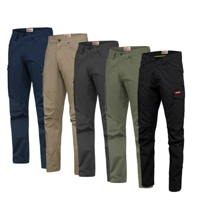 Hard Yakka Work Pants 3056 Ripstop Stretch Cargo Slim Strong Perform Y02255- Bannav S Bannav LLC